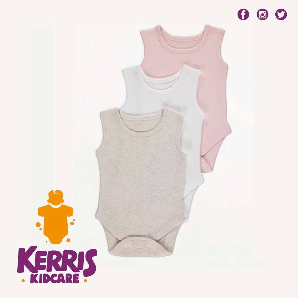 Pink Sleeveless Bodysuits